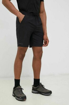 Pohodne kratke hlače Marmot Elche črna barva - črna. Pohodne kratke hlače iz kolekcije Marmot. Model izdelan iz materiala