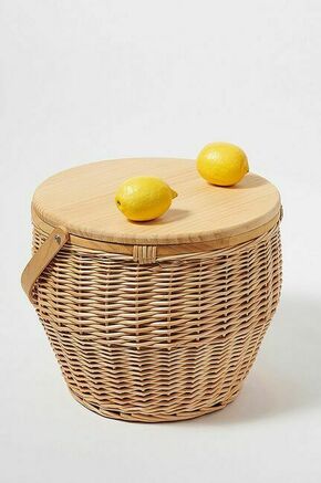SunnyLife piknik košara Picnic Cooler Basket - bež. Piknik košara iz kolekcije SunnyLife. Model izdelan iz pletenine in tekstilnega materiala.
