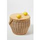 SunnyLife piknik košara Picnic Cooler Basket - bež. Piknik košara iz kolekcije SunnyLife. Model izdelan iz pletenine in tekstilnega materiala.