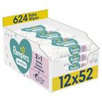 Pampers Sensitive vlažilni robčki, 12 x 52 kosov