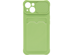 Chameleon Apple iPhone 13 - Gumiran ovitek (TPUC) - svetlo zelen A-Type Card