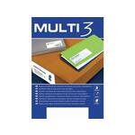 MULTI3 bele nalepke MU004717 48,5 x 25,4, 44/stran 100 listov