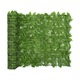 VIDAXL Balkonsko platno z zelenim listjem 500x100 cm