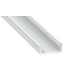 Aluminijast profil tip D, bel, 1 m - Eko-Light EKPR1058