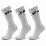 Set 3 parov unisex visokih nogavic Unfair Athletics Curved UNFR22-165 White