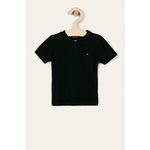 Tommy Hilfiger otroški t-shirt KB0KB04142 - črna. Otroški t-shirt iz kolekcije Tommy Hilfiger. Model izdelan iz enobarvne pletenine.