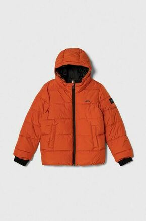 Otroška jakna BOSS oranžna barva - oranžna. Otroški jakna iz kolekcije BOSS. Podložen model