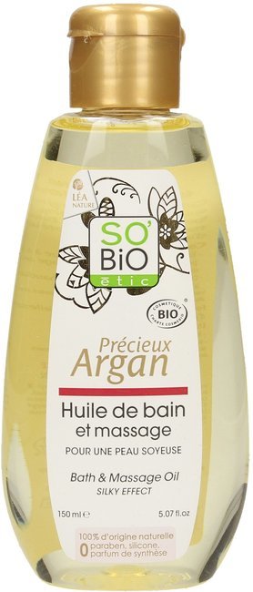 "SO’BiO étic Arganovo olje za masažo in kopel - 150 ml"
