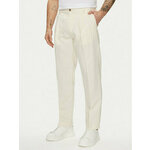 Pepe Jeans Chino hlače Relaxed Pleated Linen Pants - 2 PM211700 Écru Relaxed Fit