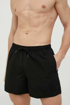 Kopalne kratke hlače Emporio Armani Underwear črna barva - črna. Kopalne kratke hlače iz kolekcije Emporio Armani Underwear. Model izdelan iz tkanine.