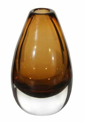 Shishi Stožčasta vaza 12 cm rjave barve