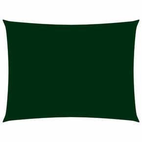 Senčno jadro oksford blago pravokotno 2x4 m temno zeleno