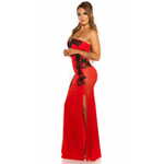 Amiatex Ženska obleka 72857, rdeča, 8