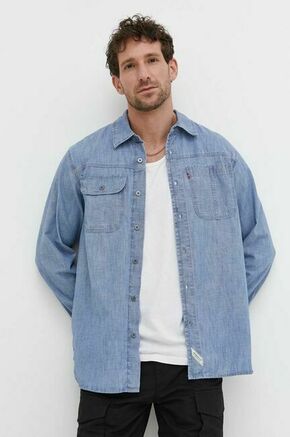 Jeans srajca Levi's moška - modra. Srajca iz kolekcije Levi's