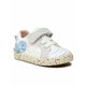 Otroški čevlji Geox bela barva - bela. Otroški čevlji iz kolekcije Geox. Model izdelan iz tekstilnega materiala.