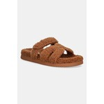 Copati Steve Madden Missile-F - rjava. Copati iz kolekcije Steve Madden, izdelani iz imitacije krzna. Model z mehkim, oblikovanim vložkom zagotavlja udobje.