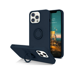 Onasi Silikonski ovitek liquid ring za iphone 13 pro max - moder