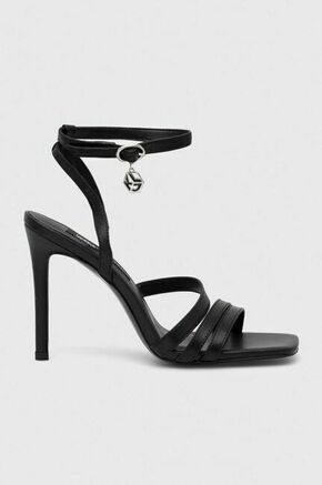 Usnjeni sandali Karl Lagerfeld Jeans MANOIR črna barva