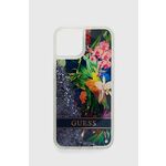 Etui za telefon Guess Iphone 14 6,1" - modra. Etui za telefon iz kolekcije Guess. Model izdelan iz vzorčastega materiala.