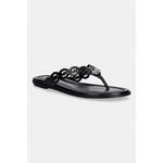 MICHAEL Michael Kors japonke ženske usnjene Janie Thong Sandal črna 40S6JNFS1L.001