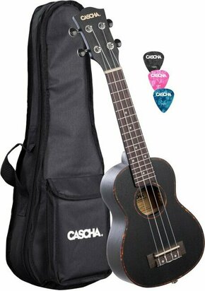 Cascha HH 2262 Premium Soprano ukulele Črna
