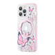 kingxbar serija metuljev magnetni etui iphone 14 magsafe metuljev etui roza