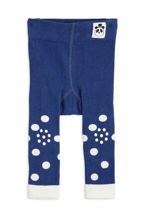 Otroške žabice Mini Rodini mornarsko modra barva - mornarsko modra. Otroški hlačne nogavice iz kolekcije Mini Rodini. Model izdelan iz elastičnega
