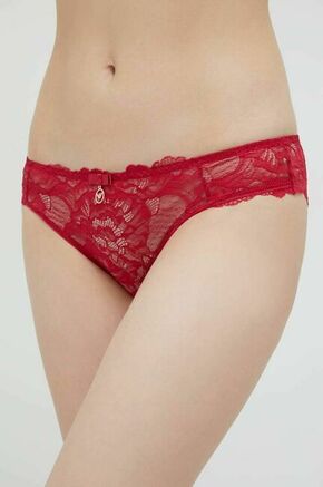 Spodnjice Emporio Armani Underwear roza barva - roza. Spodnjice iz kolekcije Emporio Armani Underwear. Model izdelan iz čipkastega materiala.