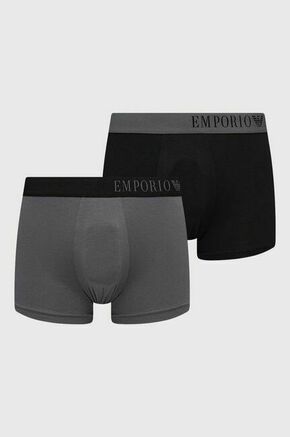 Boksarice Emporio Armani Underwear 2-pack moški - pisana. Boksarice iz kolekcije Emporio Armani Underwear. Model izdelan iz gladke