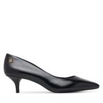 Salonarji Tommy Hilfiger Kitten Heel Court Leather Shoe FW0FW09526 Črna