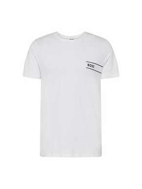 Bombažna kratka majica BOSS črna barva - črna. Kratka majica iz kolekcije BOSS. Model izdelan iz enobarvne pletenine. Izjemno udoben material