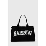 Torbica Barrow črna barva - črna. Velika torbica iz kolekcije Barrow. Model na zapenjanje, izdelan iz tekstilnega materiala.