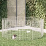 vidaXL 12-delna ograda za zajce 54x80 cm pocinkano železo