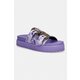 Versace Jeans Couture natikači ženski vijolična 80VA3SM1.ZS366.338
