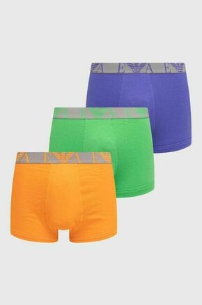 Boksarice Emporio Armani Underwear 3-pack moški - pisana. Boksarice iz kolekcije Emporio Armani Underwear. Model izdelan iz gladke