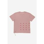 Bombažna kratka majica KSUBI roza barva - roza. Kratka majica iz kolekcije KSUBI, izdelana iz elastične pletenine. Model iz zračne bombažne tkanine.