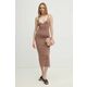 Obleka Calvin Klein rjava K20K207920