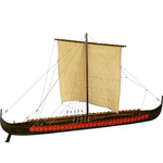 Dušek Vikingská predĺžená loď 1060 1:35 kit