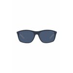 Sončna očala Emporio Armani moška, mornarsko modra barva - mornarsko modra. Sončna očala iz kolekcije Emporio Armani. Model s enobarvnimi stekli in okvirji iz plastike. Ima filter UV 400.