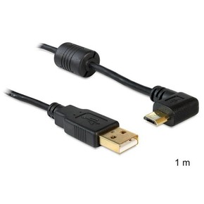 Kabel USB A-B mikro kotni-horiz. 1m Delock