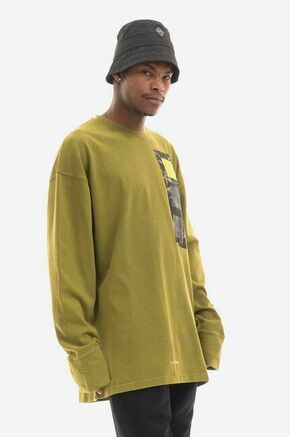 Bombažna majica z dolgimi rokavi A-COLD-WALL* Relaxed Cubist LS T-shirt zelena barva - zelena. Majica z dolgimi rokavi iz kolekcije A-COLD-WALL*. Model izdelan iz bombažne pletenine.
