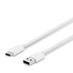 USB-C podatkovni kabel bele barve