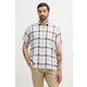 Barbour srajca moška z lanom CROFT modra MSH5197