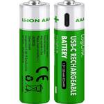 shumee Baterije Logilink AAA 1,5 V USB-C 550 mAh 2 kosa LED za polnjenje Li-ion