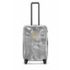 Kovček Crash Baggage ICON Medium Size siva barva - siva. Kovček iz kolekcije Crash Baggage. Model izdelan iz plastike.