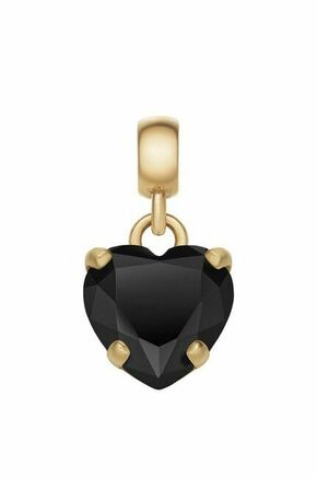 Obesek Daniel Wellington Charm Heart Black Crystal - zlata. Obesek iz kolekcije Daniel Wellington. Model z okrasnim kristalom izdelan iz nerjavnega jekla.