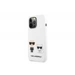 Karl Lagerfeld KLHCP13LSSKCW Full Bodies ovitek za iPhone 13 Pro, silikonska zaščita, bela
