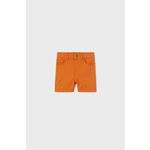 Otroške bombažne kratke hlače Mayoral oranžna barva - oranžna. Otroški kratke hlače iz kolekcije Mayoral. Model izdelan iz udobnega materiala.