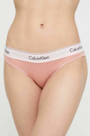 Spodnjice Calvin Klein Underwear oranžna barva - oranžna. Spodnjice iz kolekcije Calvin Klein Underwear. Model izdelan iz elastične pletenine.