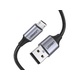 1 to 3 Usb Na Mikro Usb Kabel Ugreen Us290 Qc 3.0 2.4A 1.5M (Črn)
